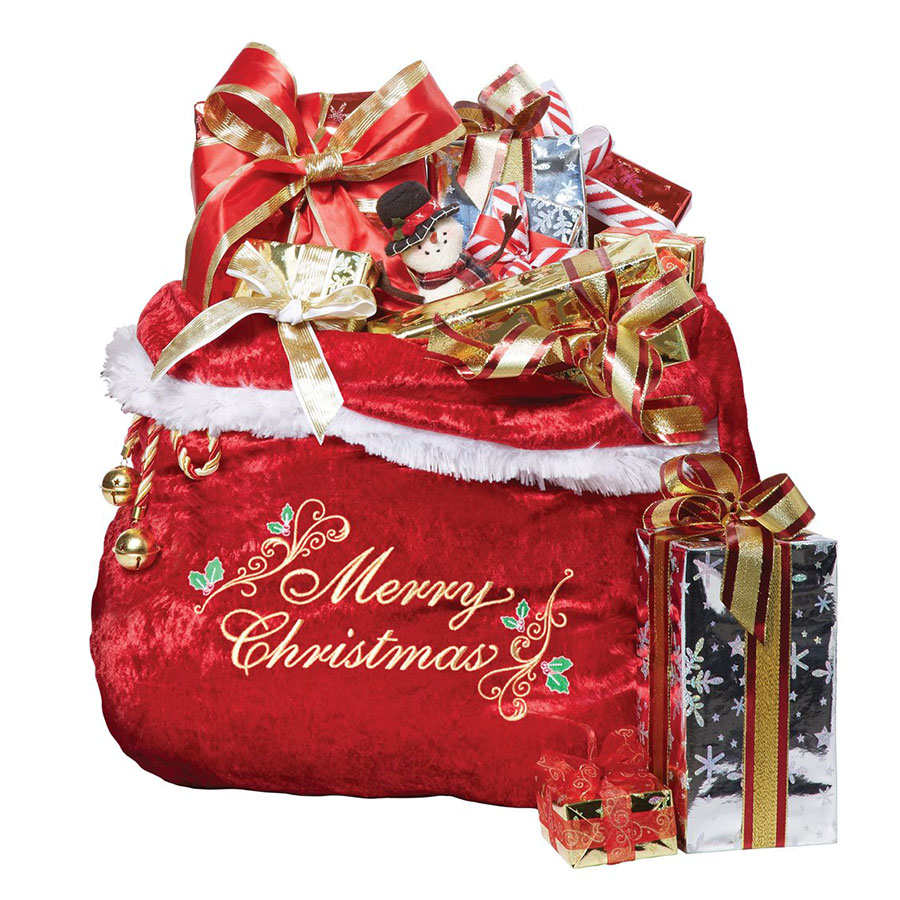 California Costumes Velvet Santa Bag