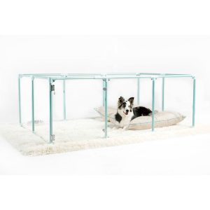 Clearly Loved Pets Lucidium Modern Dog Playpen