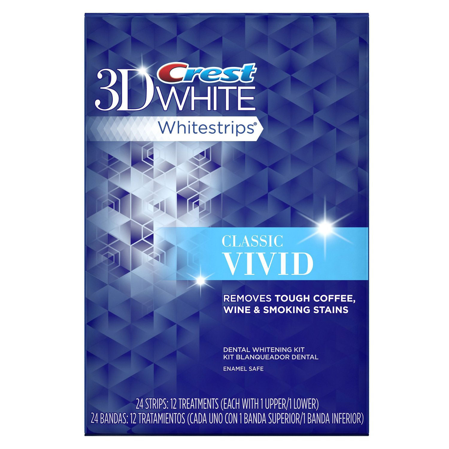 Crest 3D White Whitestrips Classic Vivid Teeth Kit