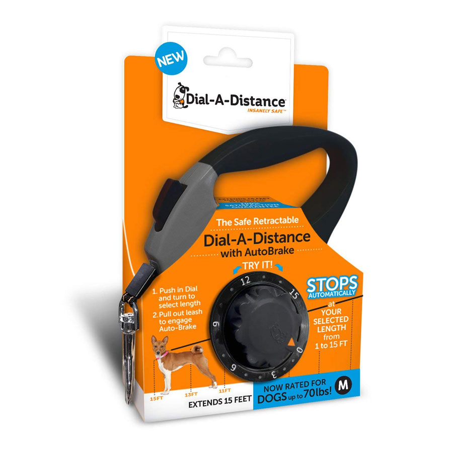 Dial-A-Distance Retractable Dog Leash