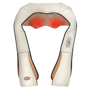 Five Star Beige Heat Shiatsu Shoulder Back Neck Massager