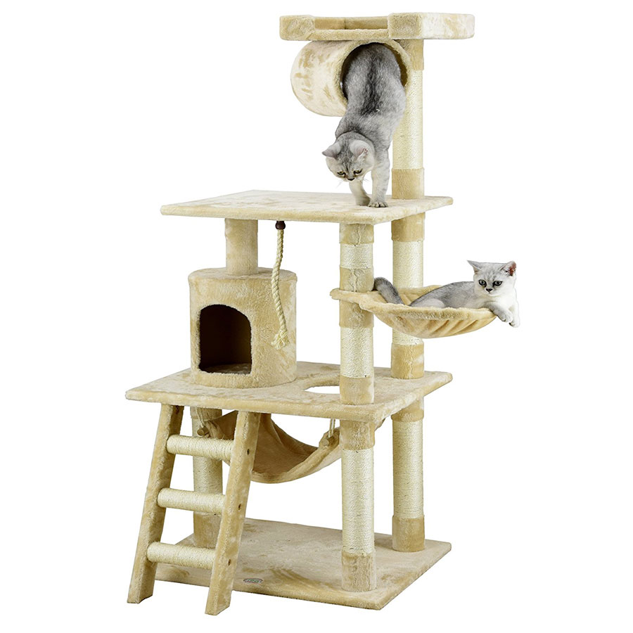 Go Pet Club 62-Inch Furniture Cat Tree