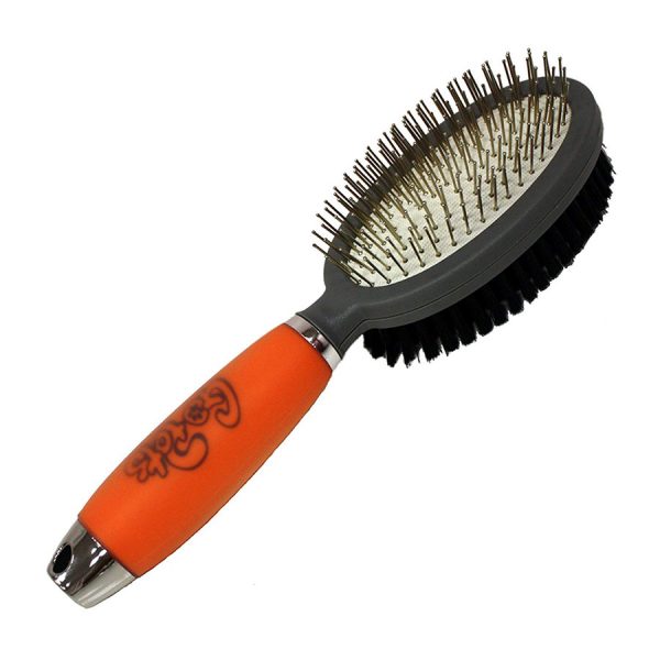 GoPets Professional Double Sided Pin Dog Brush