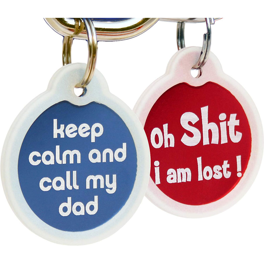 GoTags Funny Personalized Engraved Dog Tag