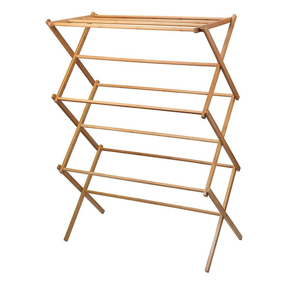 Home-it Bamboo Heavy-Duty Clothes Drying Rack