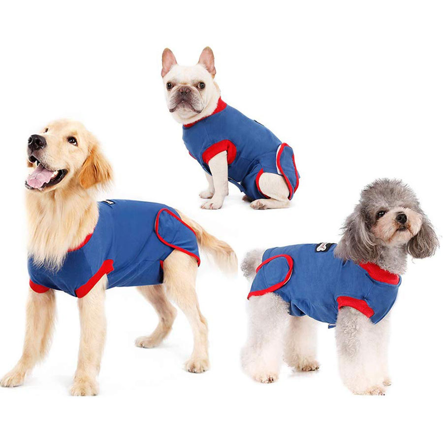 Idomik XS-to-2XL Anti-Licking Dog Recovery Suit