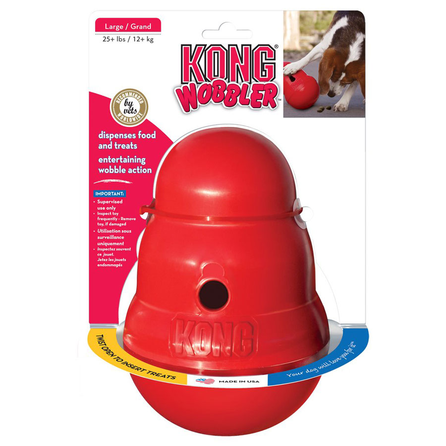 Kong Wobbler Treat Dispensing Dog Interactive Toy