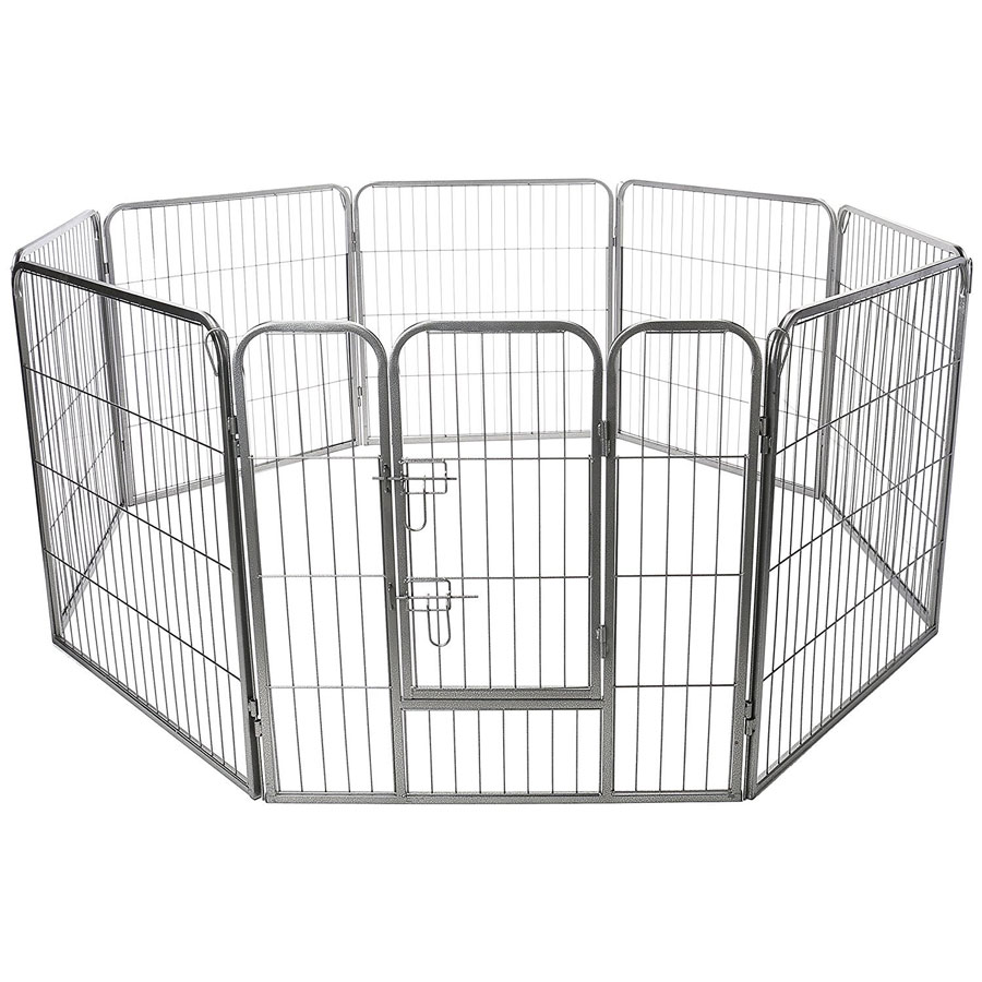 Oxgord 8-Panel Heavy-Duty Portable Dog Playpen