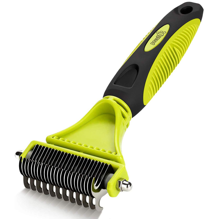 dematting tools for long haired dogs