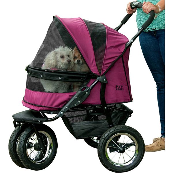 Pet Gear Double Zipperless Dog Stroller