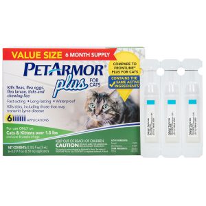 PetArmor Plus Fipronil Tick & Cat Flea Treatment