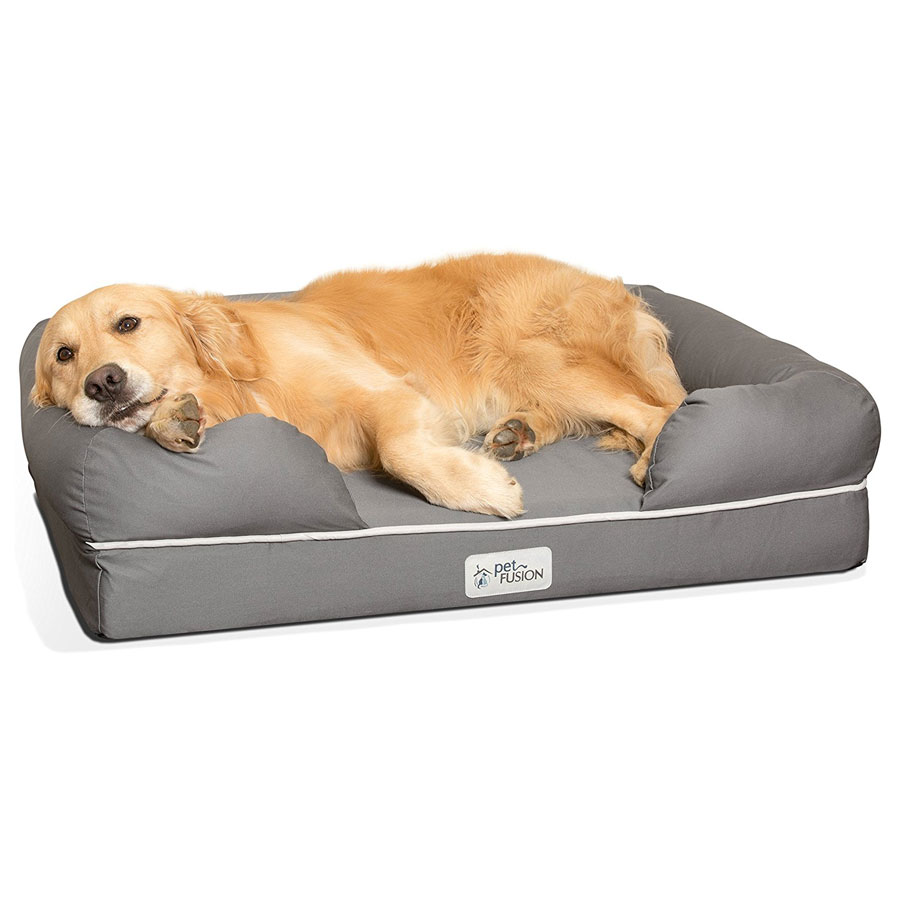 PetFusion Ultimate Premium Solid Memory Foam Dog Bed