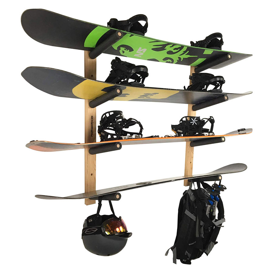 Pro Board Racks Padded Snowboard Wall Mount