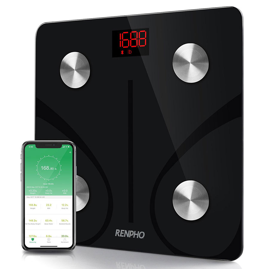 Renpho FDA-Approved Bluetooth Smart Body Fat Bathroom Scale