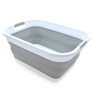 Sammart Collapsible Plastic Pop-Up Laundry Basket