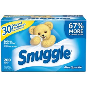 Snuggle Blue Sparkle Dryer Sheets Fabric Softener