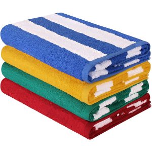 Utopia Towels Premium Stripe 4-Pack Beach Towel